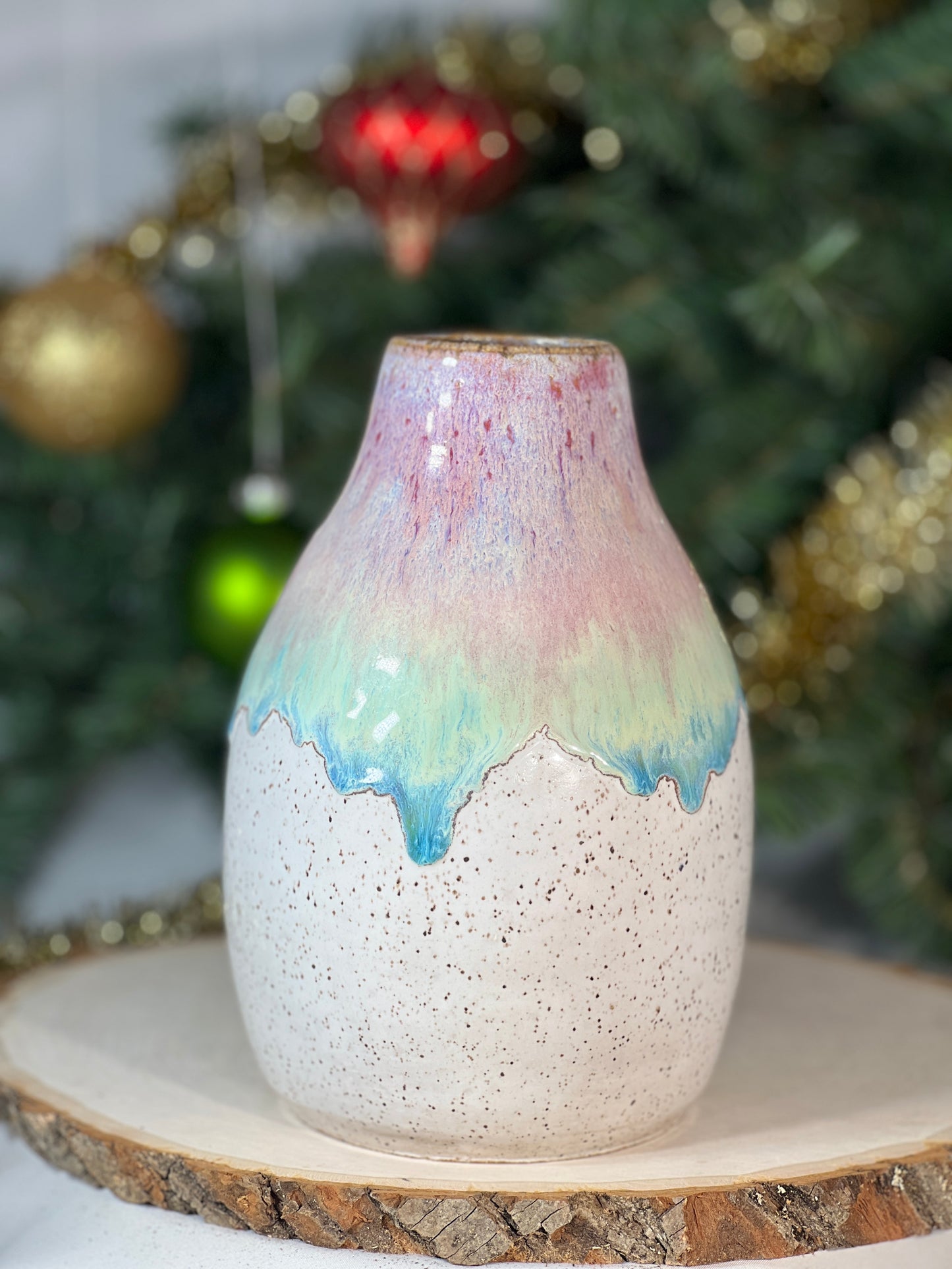 Cotton candy skies vase